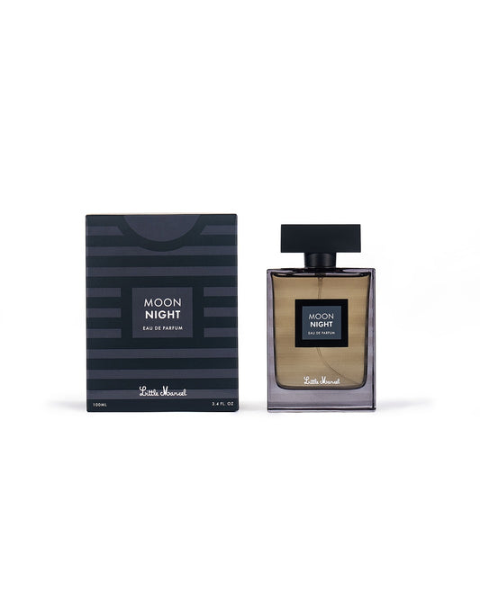 Package et flacon de notre parfum, Moon night
